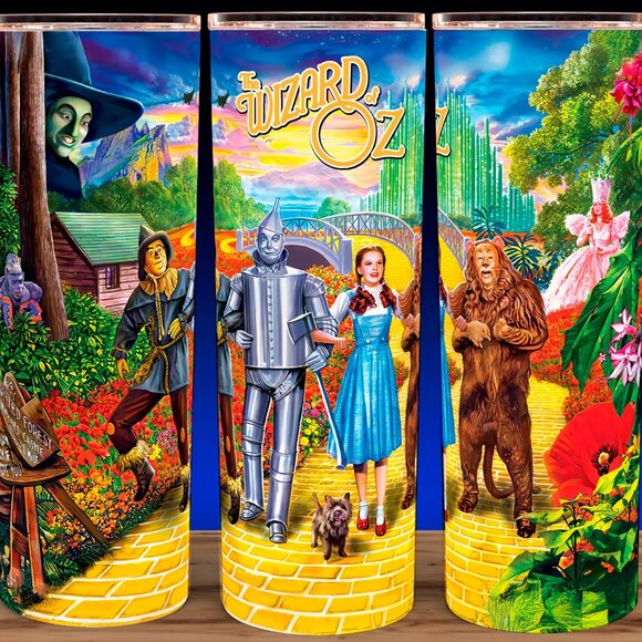 The Wizard of Oz Classic Movie Yellow Brick Road Cup Mug Tumbler - Picture 1 of 3